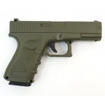 ПИСТОЛЕТ ПНЕВМ. Glock17 OLIVE (Galaxy) G.15G SPRING